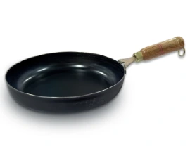 fry pan wooden handle
